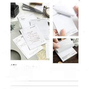 Detailed close-up of retro aesthetic memo paper with vintage notes and daily planner layout