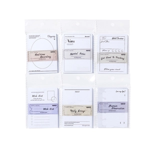 Retro LIFE MARK series black and white stationery memo pad set with 50 sheets for scrapbooking