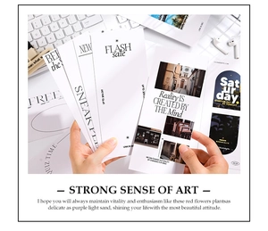 Gros plan de cartes de collage DIY avec des citations inspirantes et un design sobre