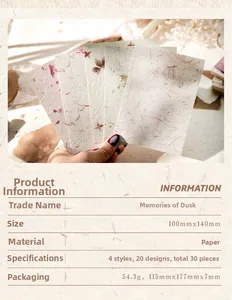 Detalle de textura en relieve y motivos vintage en el papel de scrapbooking de Dusk