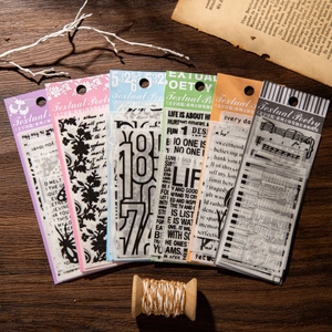 3D-Schaumstoff-Aufkleber Set Textual Poetry für Scrapbooking mit Schmetterlingsmotiven