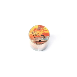 Infeel.Me Ocean theme washi tape roll featuring sunset dolphins and seaside scenery graphics
