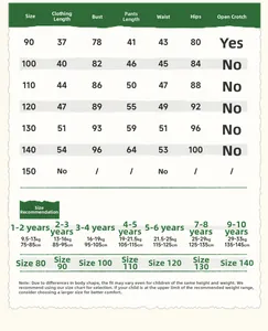 Size chart for girls heart pattern shirt and pants set including length and weight tips