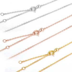 S925 sterling silver adjustable O-chains in gold, rose gold, and silver finishes
