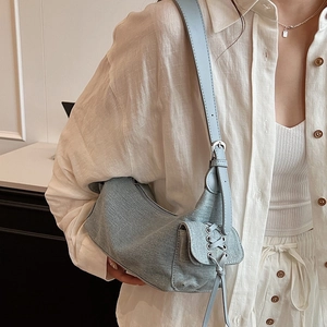 Vintage Glänzend Kunstleder Achseltasche Für Damen Mode Motorrad Schultertasche Mit Kordelzug Verstellbarem Riemen Hobo Tasche