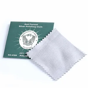 Professionele Zilveren Polijstdoek Anti-Aanslag Microvezel Sieraden Reinigingsmiddel Voor Sterling Zilver Goud Sieraden Onderhoud