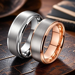 Minimalist Titanium Steel Brushed Ring For Men Women Hip Hop Fashion Jewelry Rose Gold Black Silver Gold Band Ring