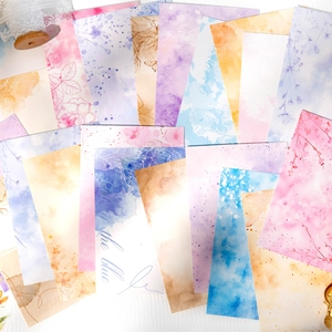 Aesthetic flower and butterfly PET stickers for scrapbooking journals with 30 pieces
