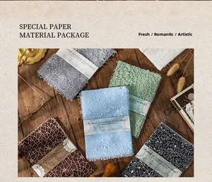 Detailed lace texture paper pack for scrapbooking with vintage floral and mesh patterns
