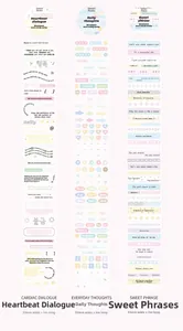 Macro detail of aesthetic journaling tape with script text and daily planner icons