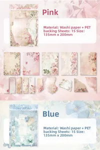 Dettagli degli adesivi floreali in PET stile rococò per scrapbooking e decorazione