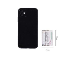 Comparaison de taille du ruban décoratif 55mm avec smartphone et dimensions
