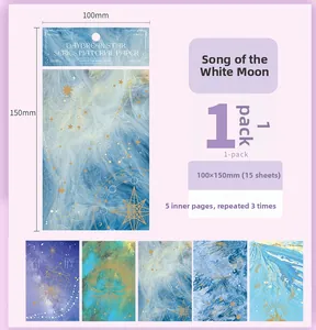 Détails du papier scrapbooking Daybreak Star avec constellations et étoiles dorées