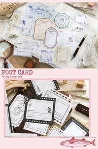 Macro view of vintage hollowed-out butterfly stationery and retro collage paper