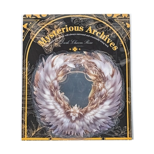 Mysterious Archives Dark Charm Rose PET-stickers met vintage kaders en witte veren