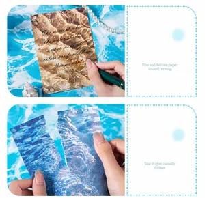 Detalle de papel con textura de ondas de agua vintage para álbumes de recortes y paredes