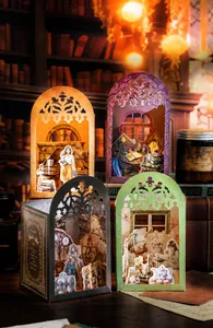 Detailed 3D hollow paper carving cards for vintage junk journals and DIY desk decor