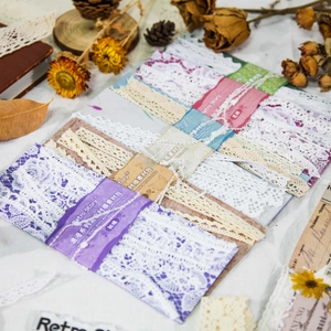 Vintage Retro Story Romance Serie DIY Scrapbooking Pack de Material Con Cintas de Encaje Y Papel Decorativo Para Manualidades