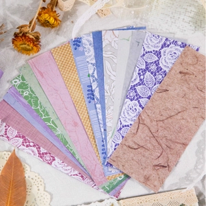 Tiras de papel de encaje vintage y marcapáginas florales para decorar álbumes DIY