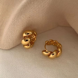 Minimalistisch 925 Sterlingsilber Gedrehte Creolen Für Damen Koreanischer Ins Stil Welle Geometrisch Schmuck Geschenk