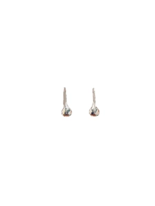 Minimalist 925 sterling silver waterdrop earrings with a polished mirror finish