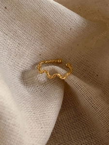 925 Sterlingsilber Wellenförmiger Offener Ring Für Damen Verstellbar Minimalist Stapelbarer Wellenring Koreanischer Stil Schmuck Geschenk