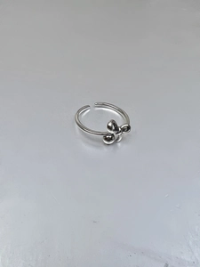 Bague noeud minimaliste en argent sterling 925 avec anneau ouvert réglable