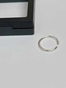 Bague en Argent Sterling 925 Minimaliste Design Torsadé en Spirale Bague Ouverte Réglable Bijoux de Mode Coréenne Cadeau Femme