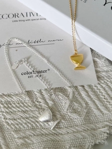 Minimalist S925 sterling silver wine glass pendant necklaces in gold and silver finishes