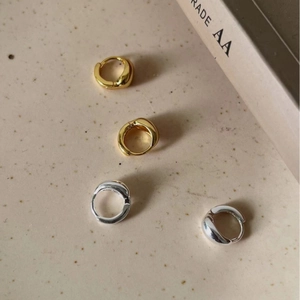 Minimalistische 925er Sterlingsilber Tropfen-Ohrringe in Gold- und Silberfarben