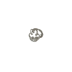 Minimalist 925 sterling silver hollow flower ring with elegant silver finish for women
