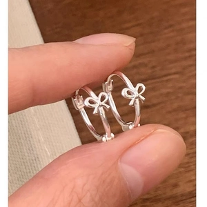 S925 Sterlingsilber Mini Schleife Ohrringe Damen Minimalistisch Zierliche Schleife Ohrstecker Schmuck Geschenk Gold Silber