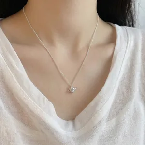 Elegant S925 sterling silver heart planet pendant necklace on a delicate O-chain