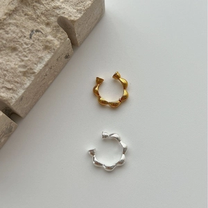 925 Sterlingsilber Wellenmuster Ohrklemme Für Damen Minimalistische Nicht Durchstochene U Förmige Clip Ohrringe Geometrischer Schmuck