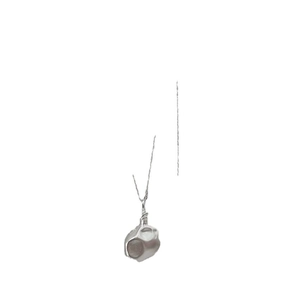 Collier minimaliste en argent sterling S925 avec pendentif bouteille à motif martelé irrégulier