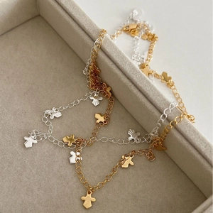 Minimalist 925 sterling silver cross pendant necklaces in gold and silver finish