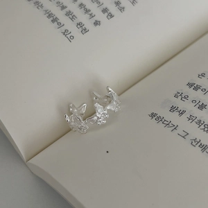 Bague Papillon en Argent Sterling S925 pour Femmes Exquise Micro Pavé Strass Ouvert Réglable Mode Luxe Léger Bijoux Bague de Doigt