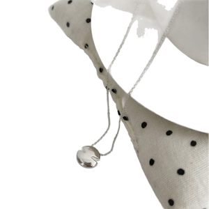 Collier avec pendentif en V minimaliste en argent sterling S925 et métal poli