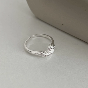 Bague Ouverte en Argent Sterling 925 Minimaliste Avec Design de Nœud de Vigne Entrelacé Bijoux de Main Réglables pour Femme