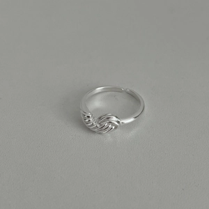 Bague nœud en argent sterling 925 ajustable au design de vigne torsadée élégante pour femme