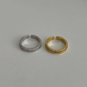 925 Sterling Silver Open Ring For Women Minimalist Zirconia Micro Pave Adjustable Finger Ring Fashion Jewelry Accessory Gift
