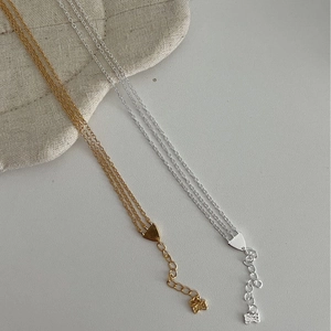 925 Sterlingsilber Dreilagiges O-Kette Armband Für Damen Schmetterling Herz Anhänger Minimalistisch Modeschmuck