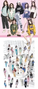 Detailansicht der Anime-Mädchen PET-Sticker für Scrapbooking mit feinen Stanzkanten