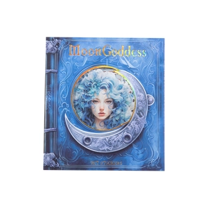 Moon Goddess series PET stickers for DIY scrapbooking with vintage blue female portraits