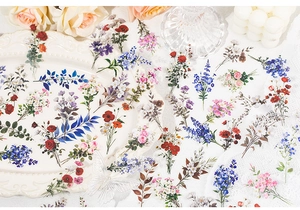 Autocollants floraux effet nacre pour scrapbooking DIY et décoration créative