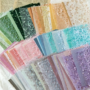 Vintage Romance Story Mischmaterial Scrapbooking Papier Set Netz Gaze Und Knöpfe Für Journaling DIY Dekoration Bastelpapier