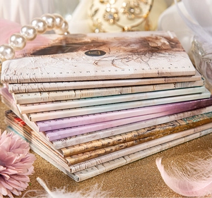 Detailopname van vintage junk journal papier met realistische veertexturen en patronen