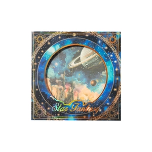 Star Fantasy theme decorative paper set with gold foil moon and star motifs