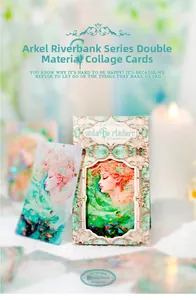 Detail of vintage watercolor fairy girl stickers and DIY cards from the River Arc series