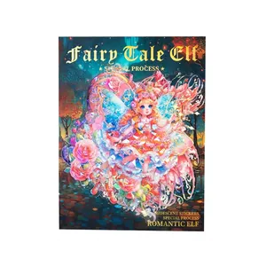 Fairy Tale Elf PET-Aufkleber mit Muschelglanz-Effekt für DIY-Scrapbooking und Dekoration